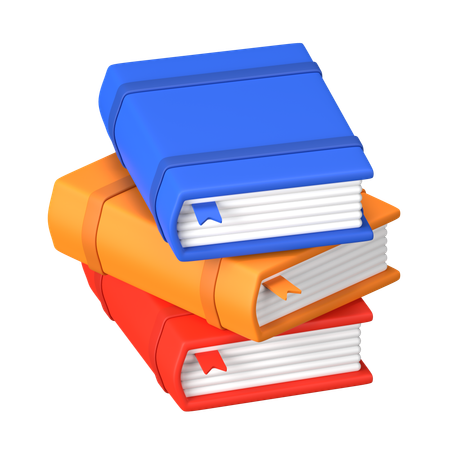 Pilha de livros  3D Icon