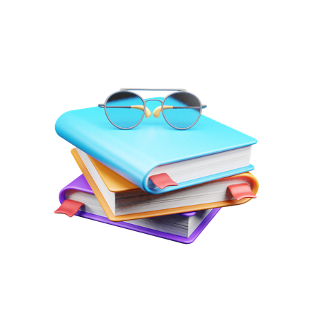 Pilha de livros  3D Icon