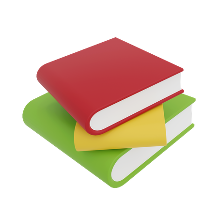 Pilha de livros  3D Icon