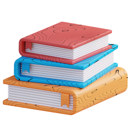 Pilha de livros  3D Icon