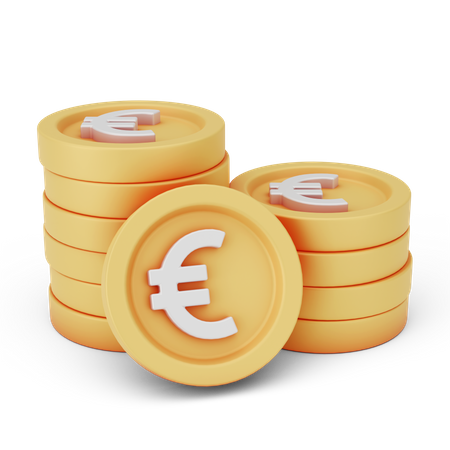 Pilha de moedas  3D Icon