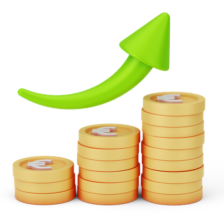 Pilha de moedas  3D Icon
