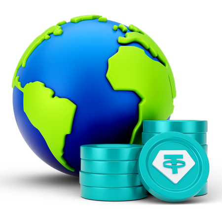 Pilha de moedas  3D Icon