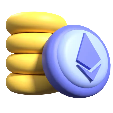 Pilha de moedas  3D Icon