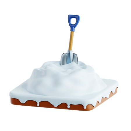 Pilha de neve  3D Icon