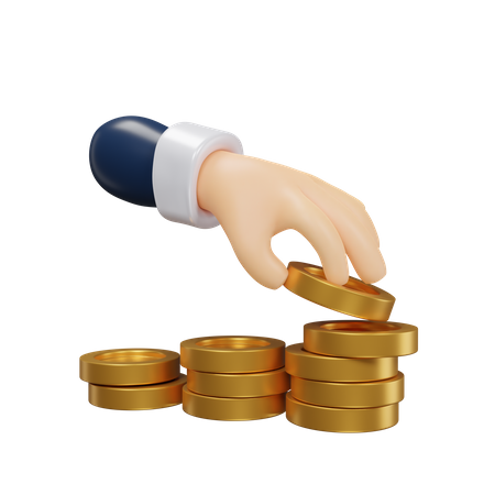 Empilhar dinheiro  3D Icon