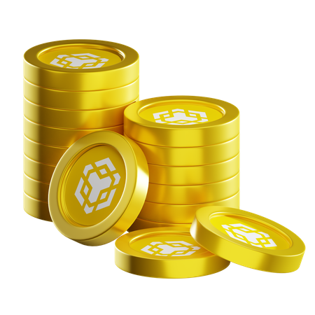 Pilhas de moedas bnb  3D Icon