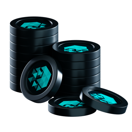 Pilhas de moedas iotx  3D Icon