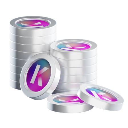 Pilhas de moedas kda  3D Icon