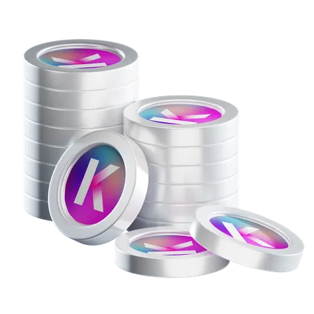 Pilhas de moedas kda  3D Icon