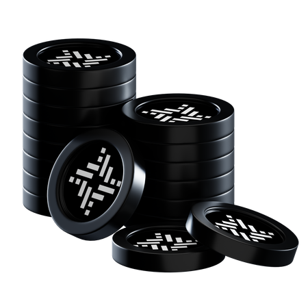Pilhas de moedas rif  3D Icon