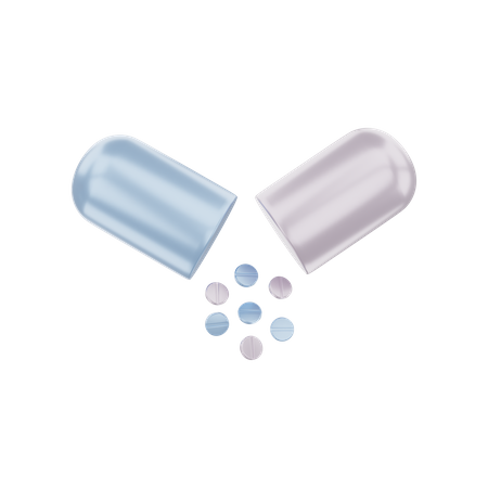 Pill  3D Illustration