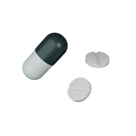 Pill And Capsule  3D Icon