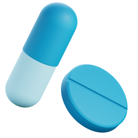 Pill and Tablet  3D Icon