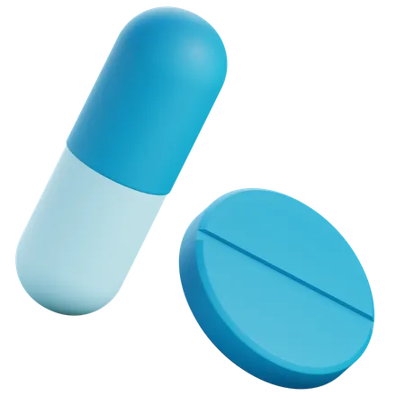 Pill and Tablet  3D Icon