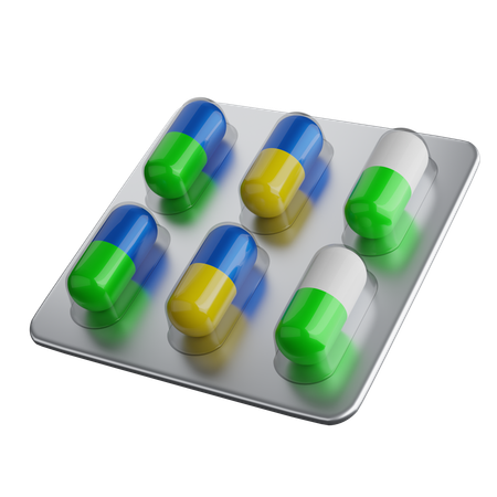 Pill Blister  3D Icon