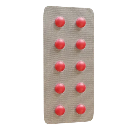 Pill Blister  3D Icon