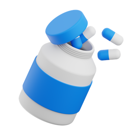 錠剤瓶  3D Icon