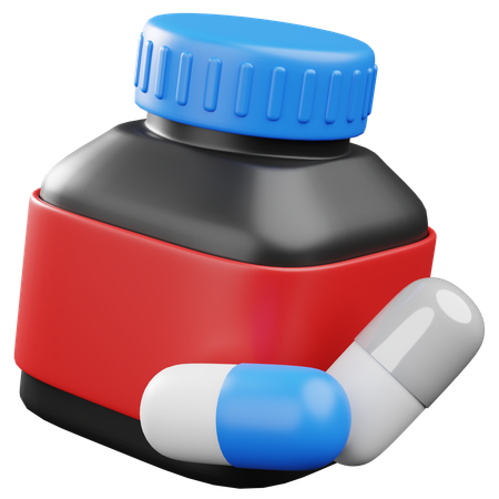 Pill Bottle  3D Icon
