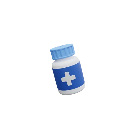 Pill Bottle  3D Icon