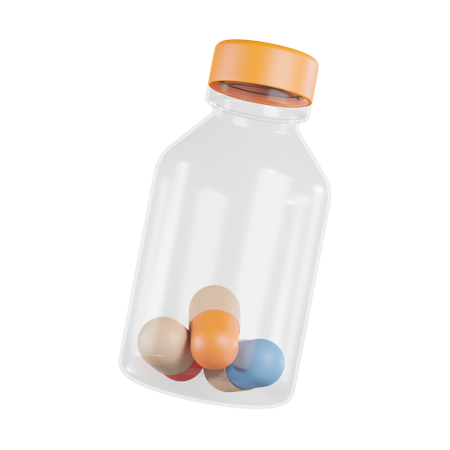 Pill Bottle  3D Icon