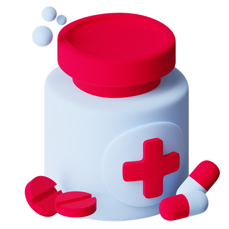 Pill Bottle  3D Icon