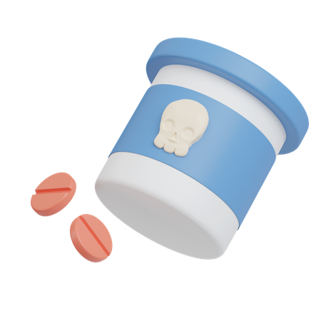 Pill Bottle  3D Icon