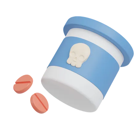 Pill Bottle  3D Icon