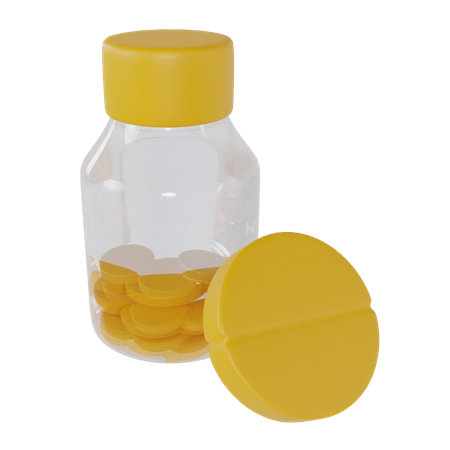 Pill Bottle  3D Icon