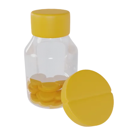 Pill Bottle  3D Icon