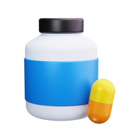 Pill bottle  3D Icon