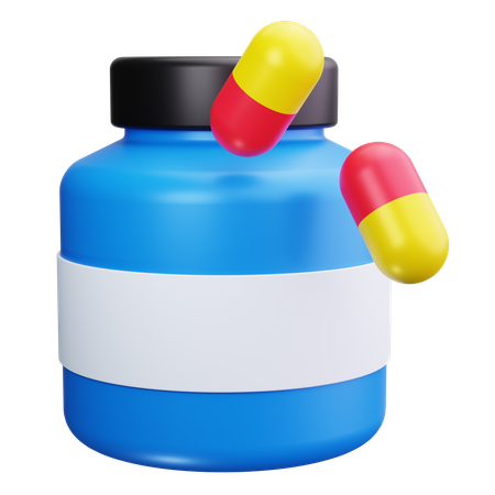 Pill Bottle  3D Icon