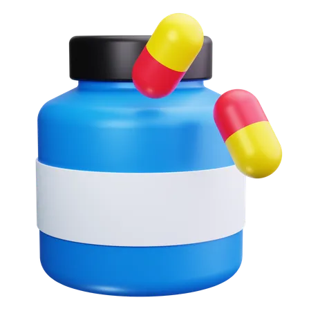 Pill Bottle  3D Icon