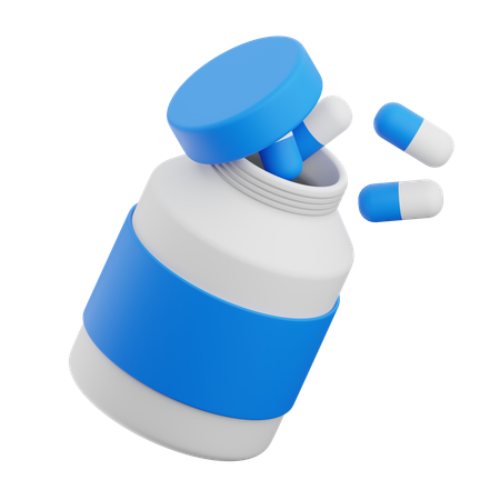 Pill Bottle  3D Icon