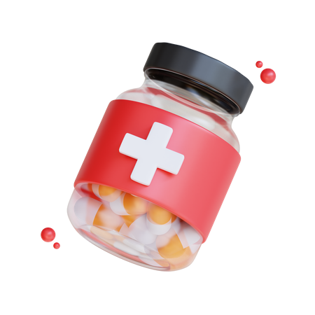 Pill Bottle  3D Icon