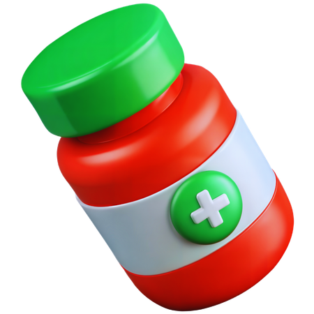 Pill Bottle  3D Icon