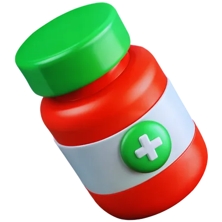 Pill Bottle  3D Icon