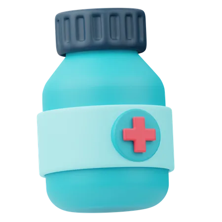 Pill Bottle  3D Icon