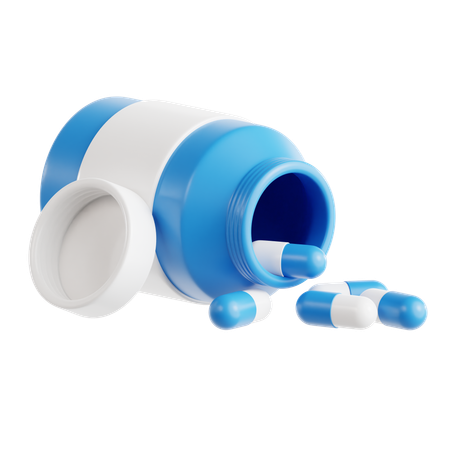 Pill bottle  3D Icon