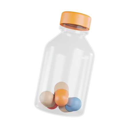 Pill Bottle  3D Icon