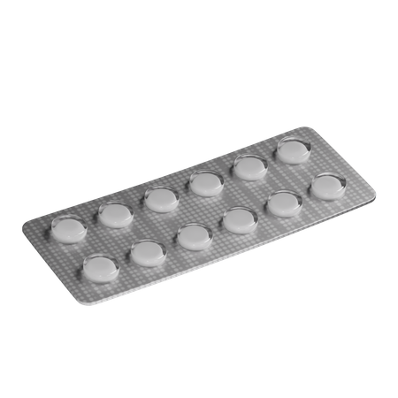 Pill Package 3D Icon