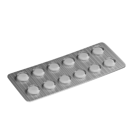 Pill Package 3D Icon