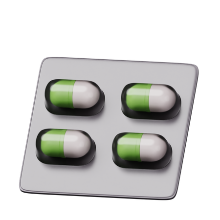 Pill Strips  3D Icon