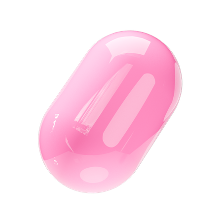 Pill Shape  3D Icon