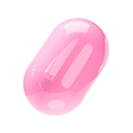 Pill Shape  3D Icon