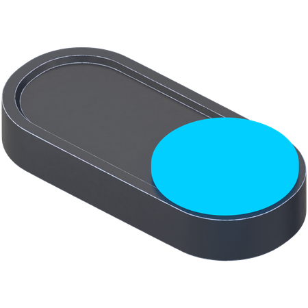 Pill Shaped Togle  3D Icon