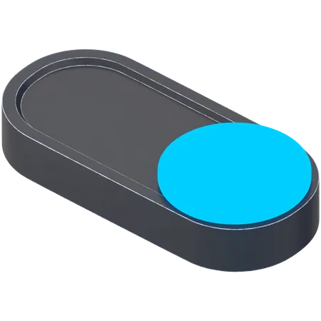 Pill Shaped Togle  3D Icon