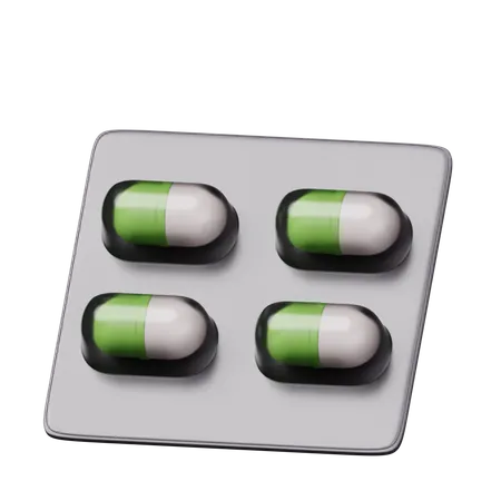 Pill Strips  3D Icon