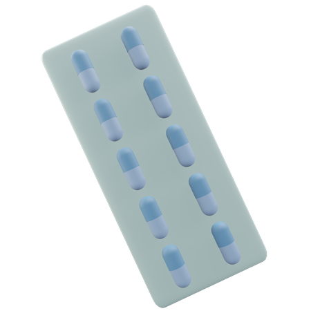 Pill strips  3D Icon