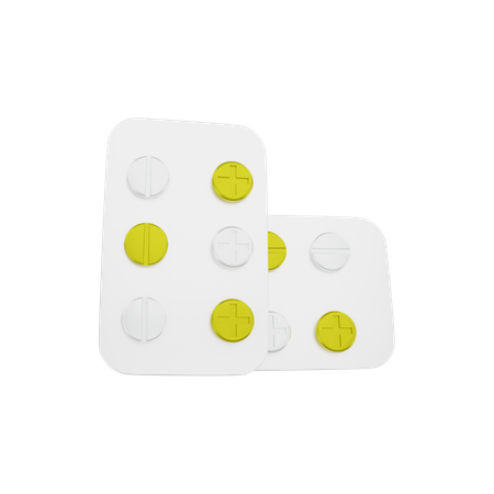 Pille Tabletten  3D Illustration